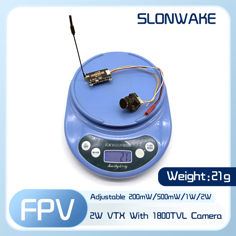 جهاز إرسال SLONWAKE 5.8G 56CH  - مراجعة Fpv Drone Camera وسعره