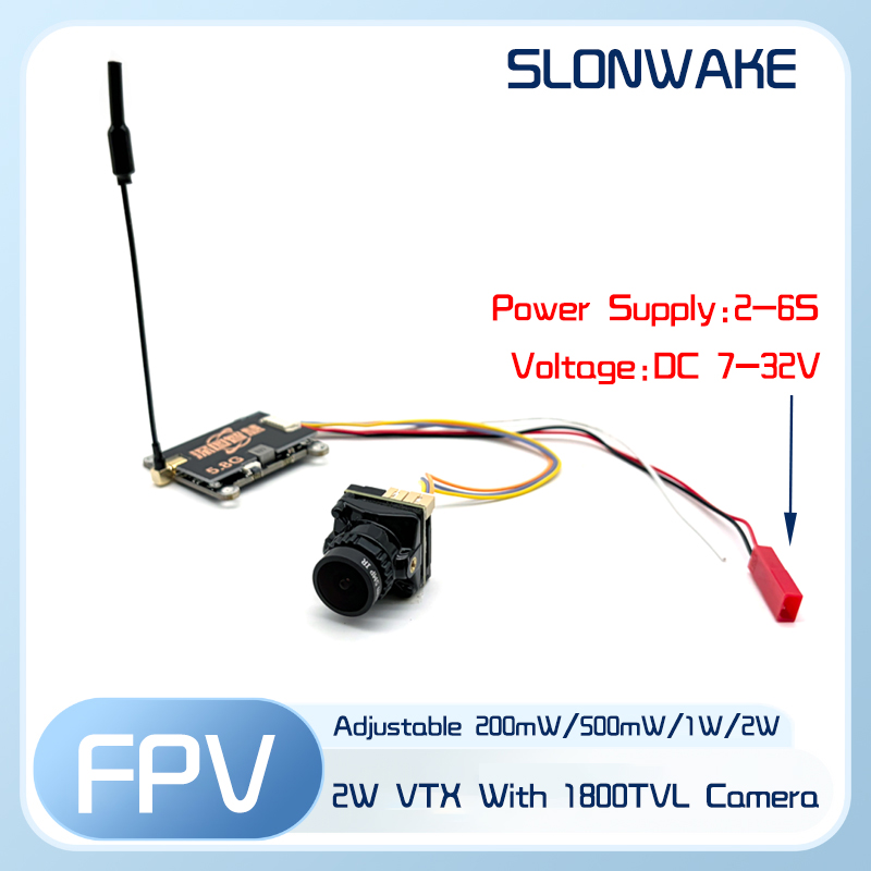 جهاز إرسال SLONWAKE 5.8G 56CH  - مراجعة Fpv Drone Camera وسعره