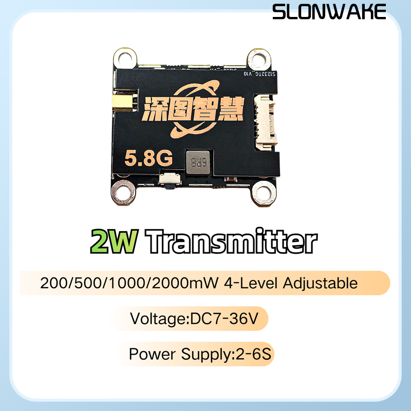 جهاز إرسال SLONWAKE 5.8G 56CH  - مراجعة Fpv Drone Camera وسعره